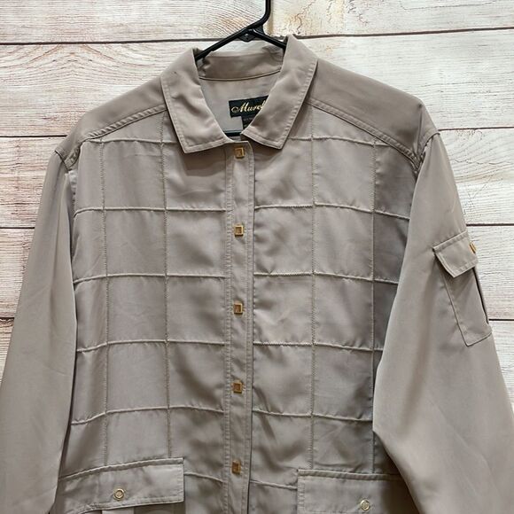 VINTAGE MURELI PATCHWORK SHIRT IN TAN - Picture 2 of 10